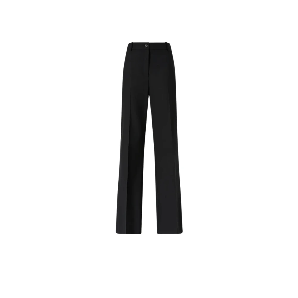 Pinko Donna Nero - Pantaloni A Gamba Larga - Trousers - S - Immagine 3