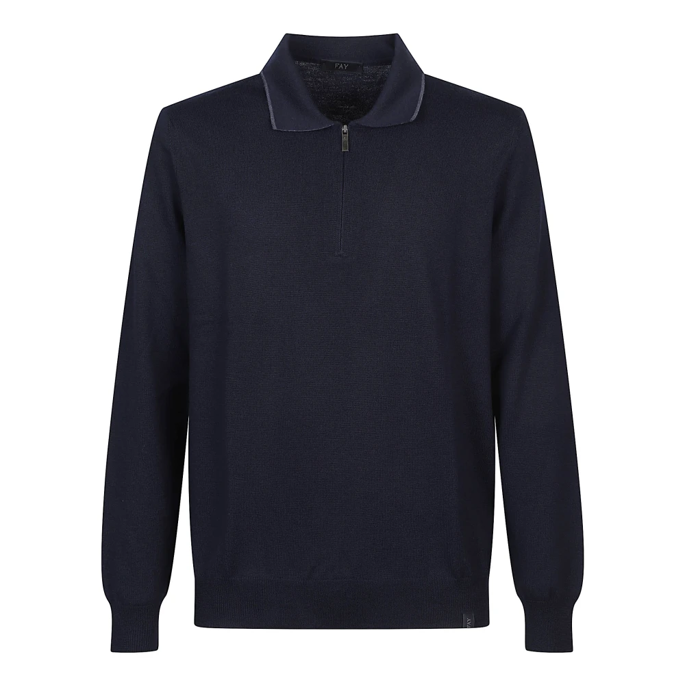 Fay - Tops > Polo Shirts - Black - Fay - Modalova
