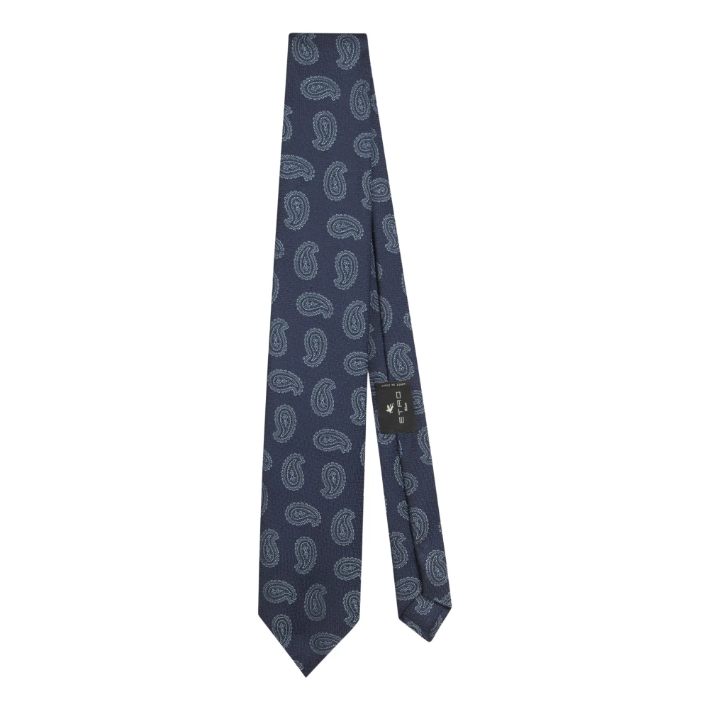 ETRO Elegante Zijden Stropdassen Collectie Blue Heren