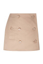 jupe-mini-en-coton-beige-sable