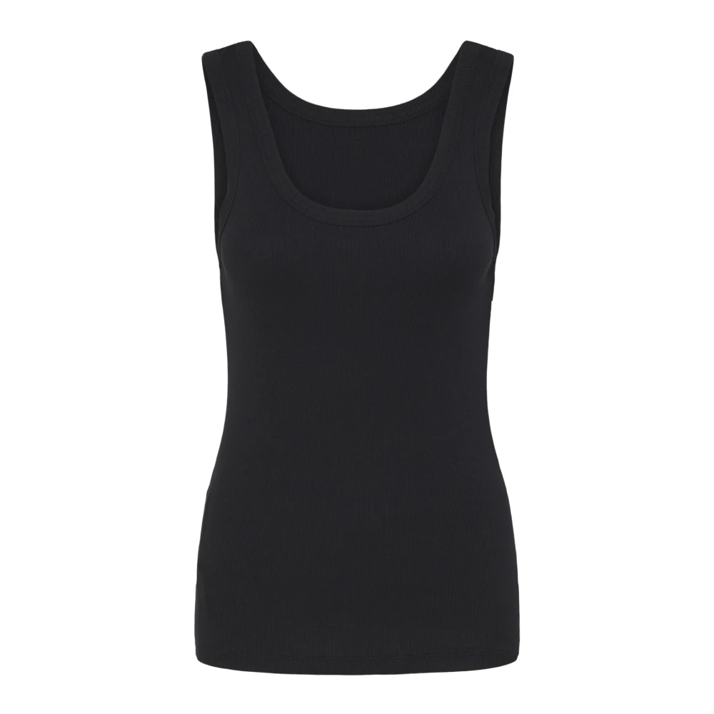Ball Women's Black Sleeveless Tops, S, Tank Top & T-Shirts