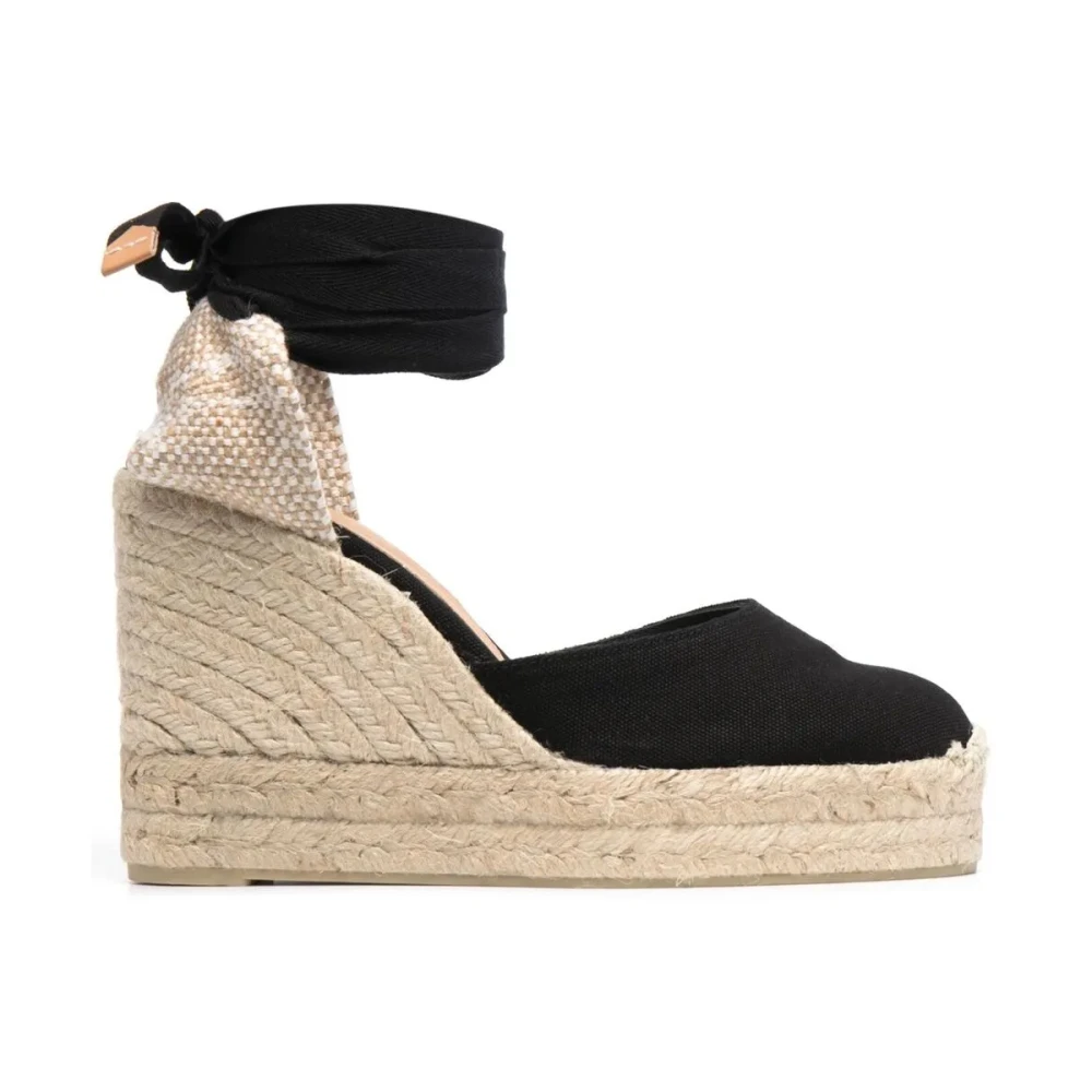 Castañer Women's Black Wedges, 3 Uk, Iconic Carina Espadrille