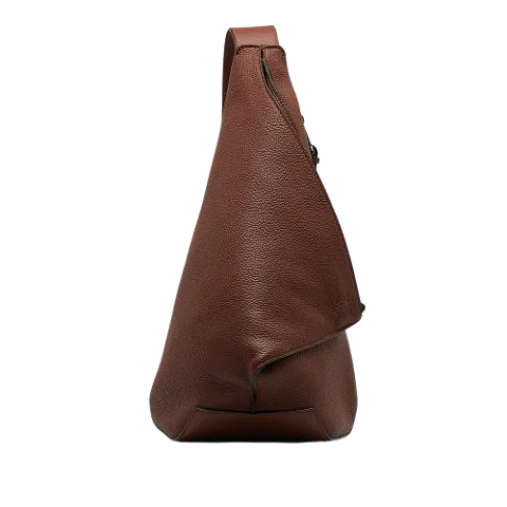 Loewe Pre-owned Leather backpacks Brown Dames