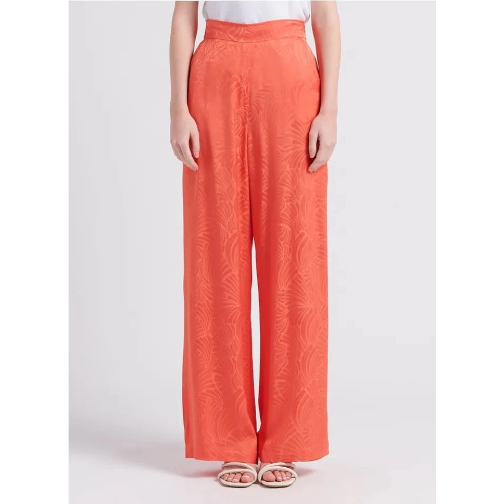 Suncoo Klassieke Zwarte Broek Orange Dames