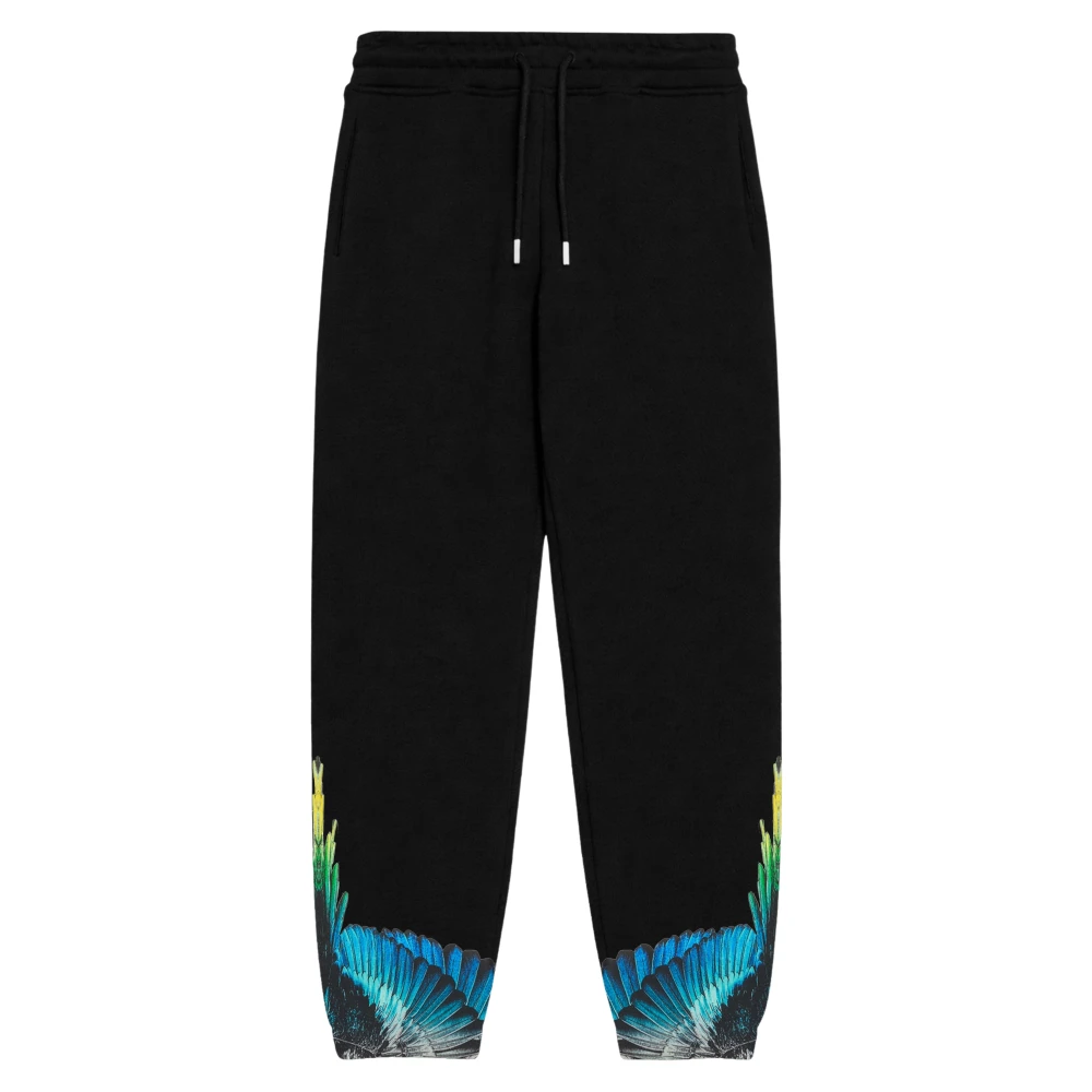 Marcelo Burlon Boys Black Sweatpants, 10 Y, Joggers
