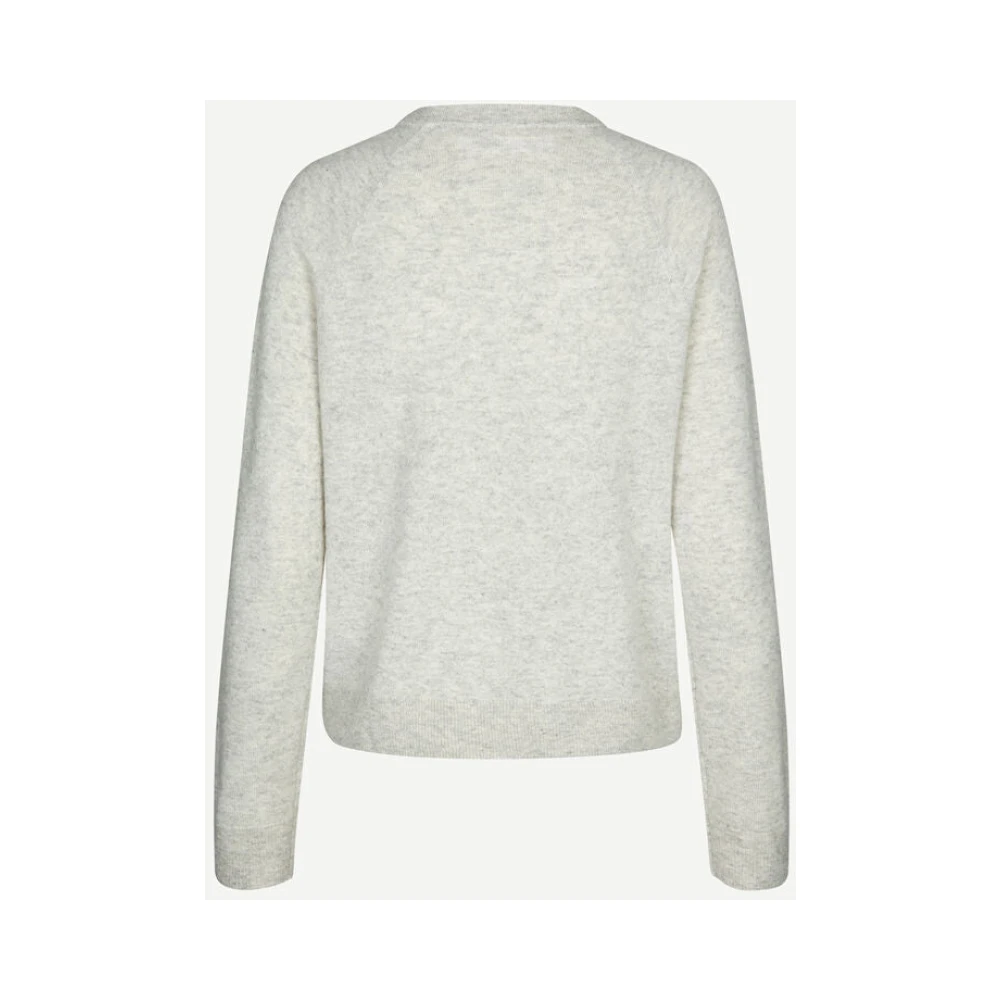 Samsøe Cashmere Raglan Trui Gray Dames