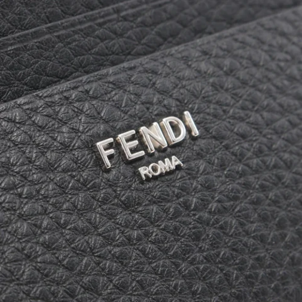 Fendi Vintage Pre-owned Leather wallets Black Heren