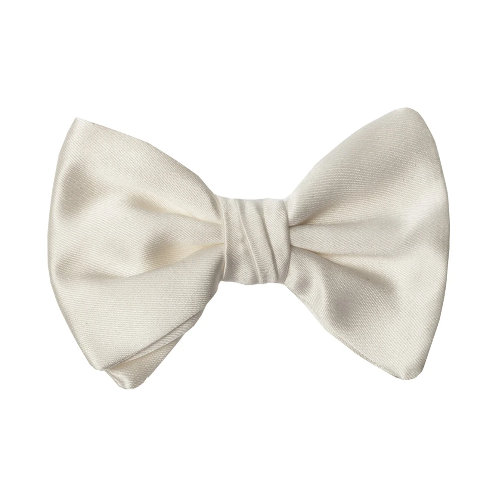 Giorgio Armani Silk bow tie White Heren