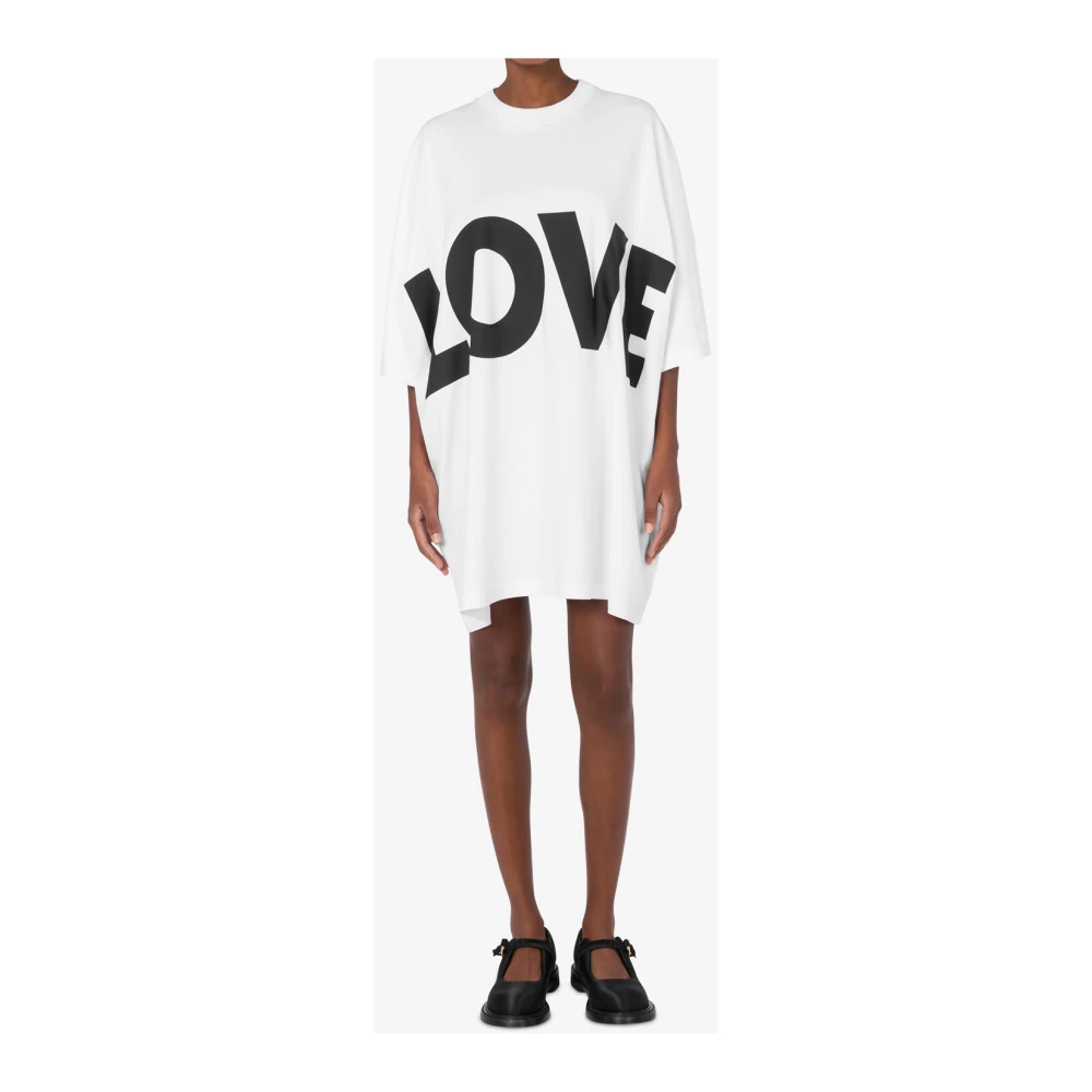 Moschino Elegante Jurken Collectie White Dames