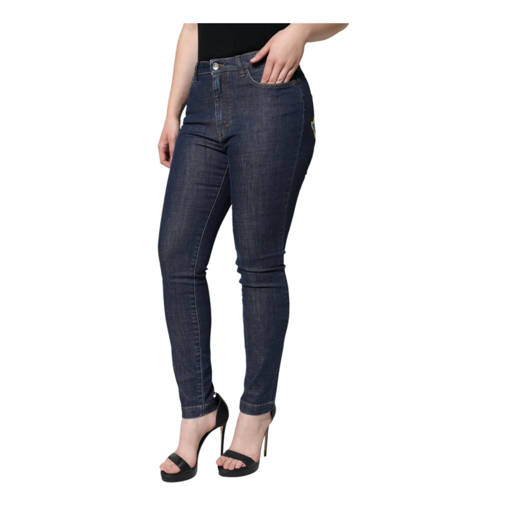 Dolce & Gabbana Donkerblauwe Skinny Denim Jeans Blue Dames