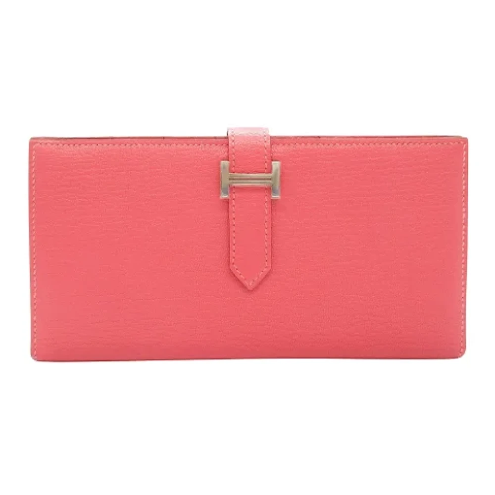 Hermès Vintage Pre-owned Leather wallets Pink Dames