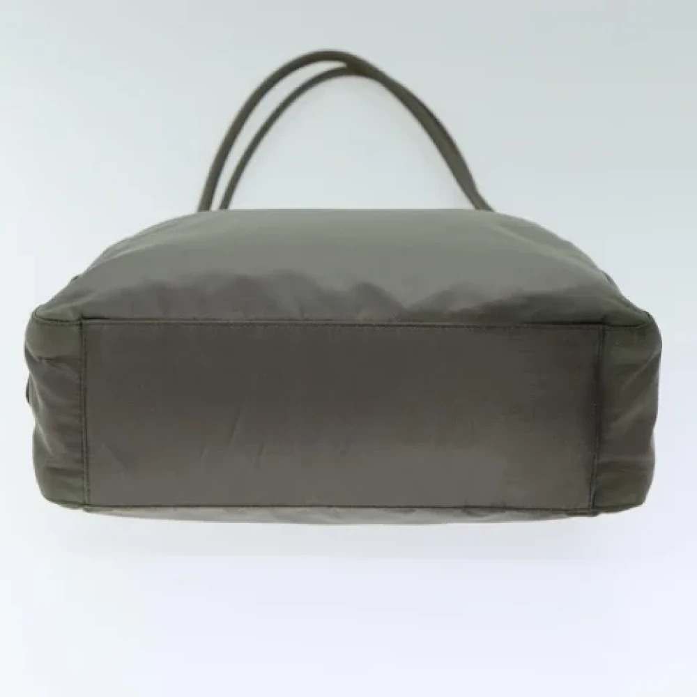 Prada Vintage Pre-owned Fabric totes Gray Dames