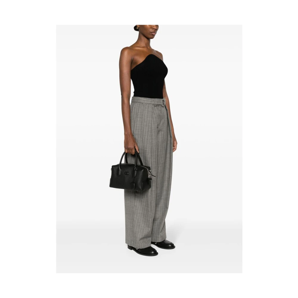 TOD'S Schoudertas van Korrelleer met Logopatch Black Dames