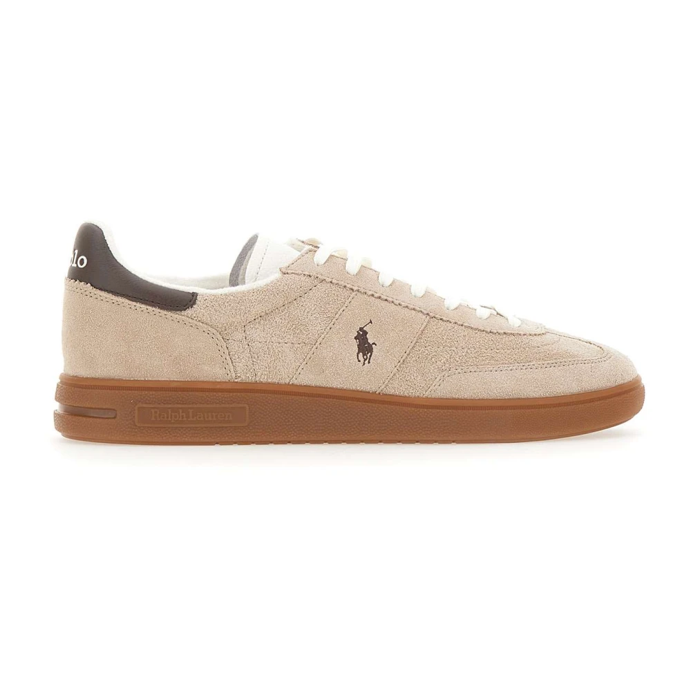Polo Ralph Lauren Herr Beige Skor 40 Eu, Läder, Bedford Sneakers