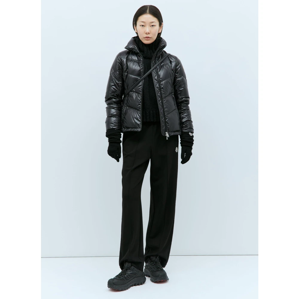 Moncler Gewatteerd Nylon Donsjack Black Dames
