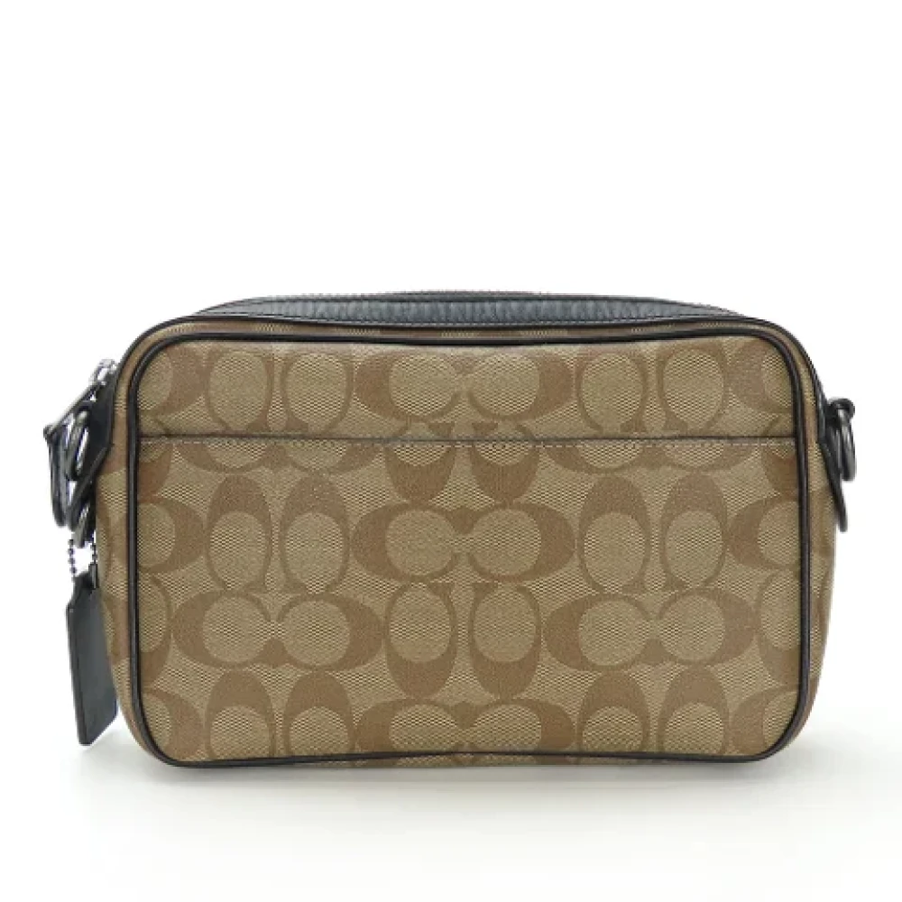 Coach Pre-owned Canvas shoulder-bags Beige Dames