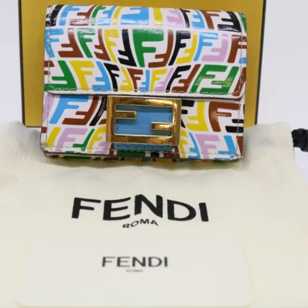 Fendi Vintage Pre-owned Canvas wallets Multicolor Dames