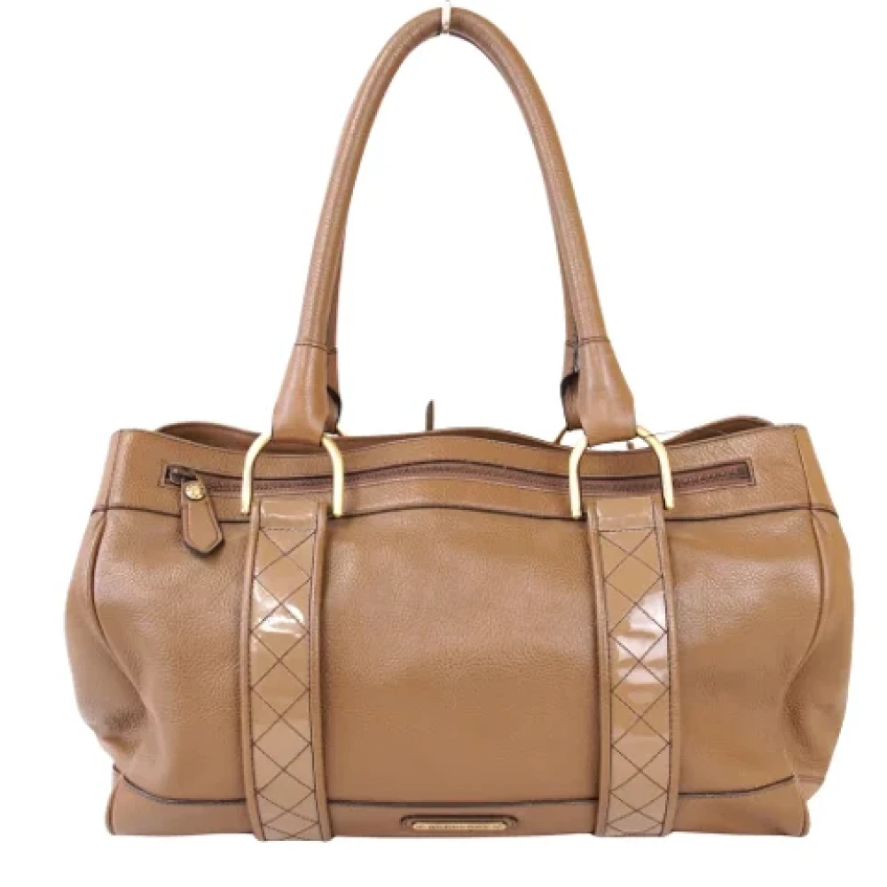 Burberry Vintage Pre-owned Leather handbags Brown Dames