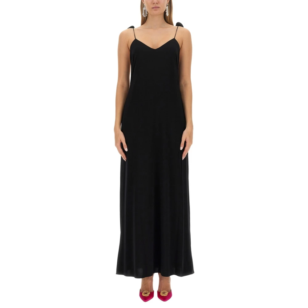 Magda Butrym Elegante Maxi Petticoat Jurk Black Dames