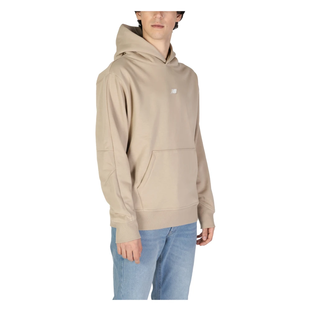 New Balance Heren Sweatshirt Herfst Winter Collectie Beige Heren