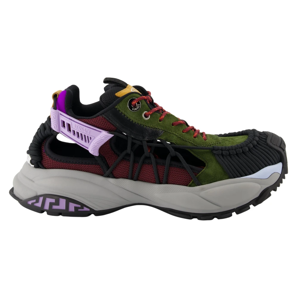 Versace Moderne Leren en Stoffen Manden Heren Schoenen Veelkleurig Multicolor