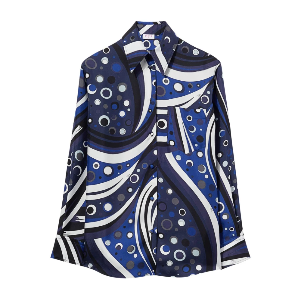 EMILIO PUCCI Blauwe Trui voor Vrouwen Aw24 Multicolor Dames