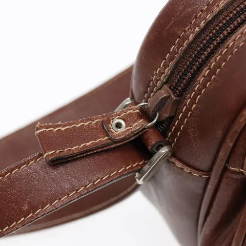 Gucci Vintage Pre-owned Leather gucci-bags Brown Dames