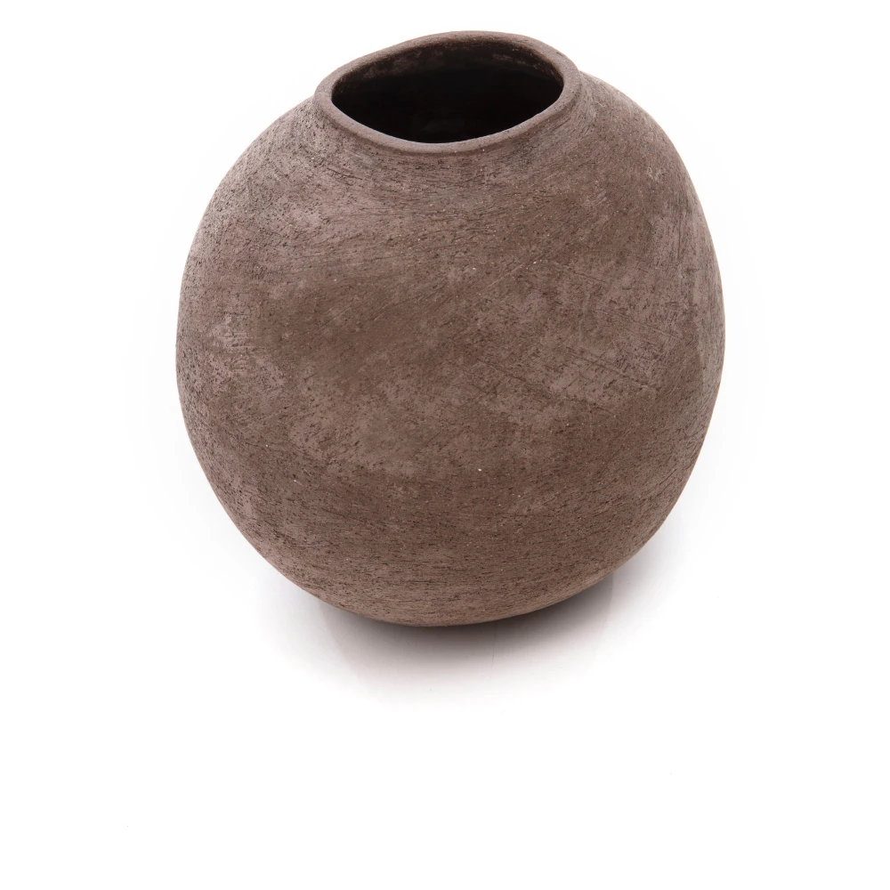 Eleventy Unisex Brown Small Ceramic Vase