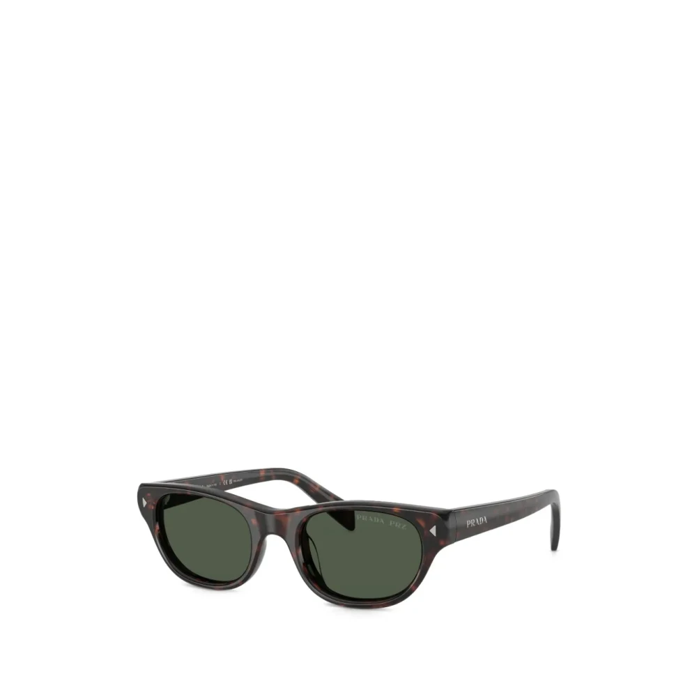 Prada Woman Sunglass PR C08S - Frame color: Havana, Lens color: Dark Grey Polarized - Image 3