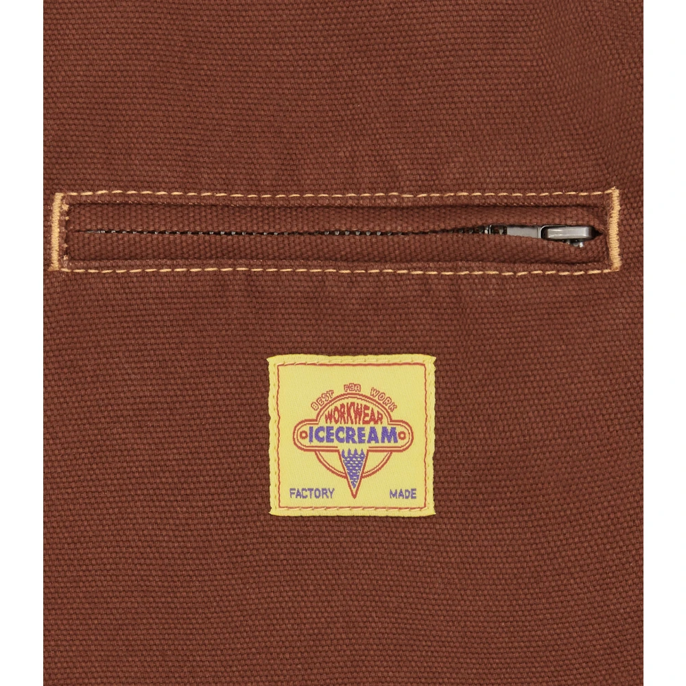 Icecream Canvas Werkjas Brown Heren