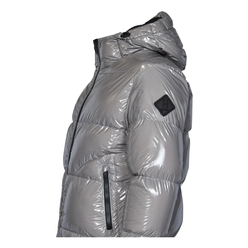 Herno Grijze donsjas met capuchon Gray Dames