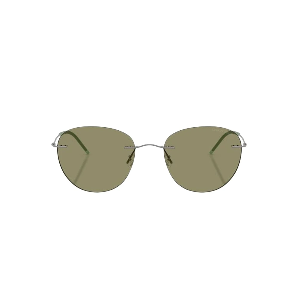Giorgio Armani Women's Grey ’S Round Sunglasses - Image 3
