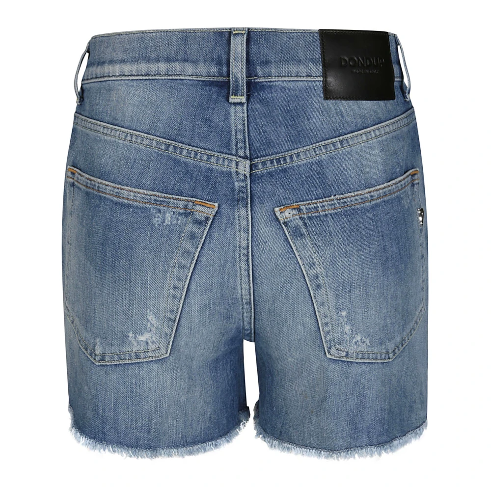 Dondup Korte Denim Shorts voor Vrouwen Blue Dames