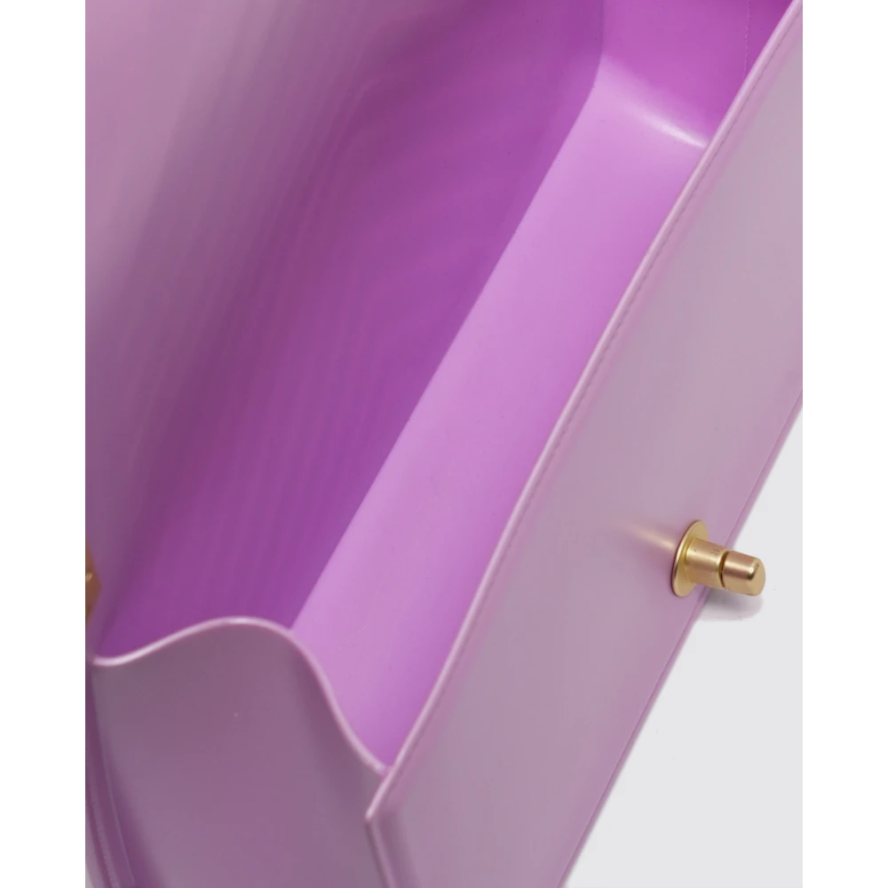 Marc Ellis Lila Gewatteerde Schoudertas met Ketting Purple Dames