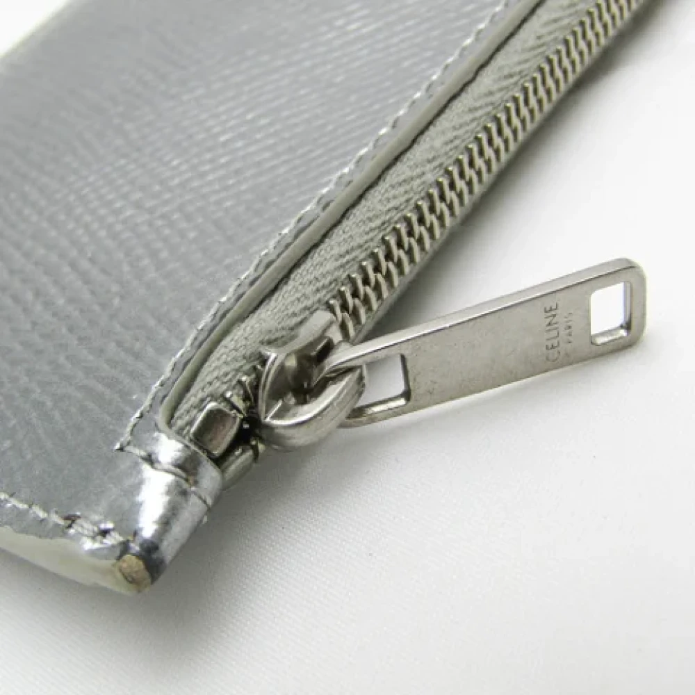 Celine Vintage Pre-owned Leather home-office Gray Dames