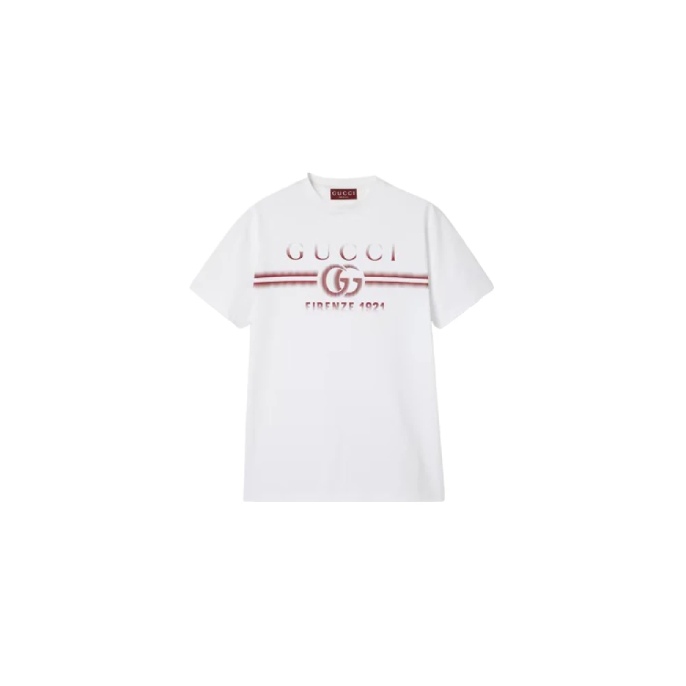 Gucci Sommar Strandklubb Inspirerad T-shirt White, Herr