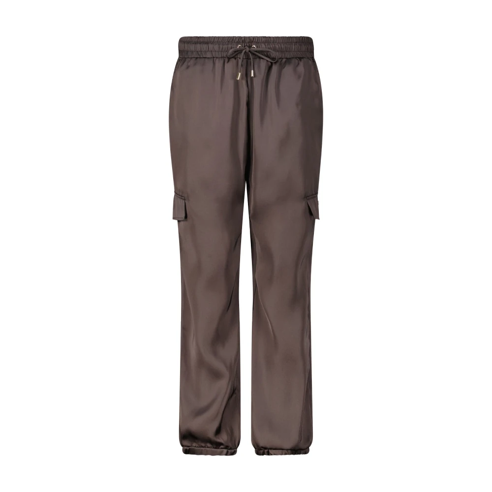 Liu Jo Satin Cargo Broek Brown Dames
