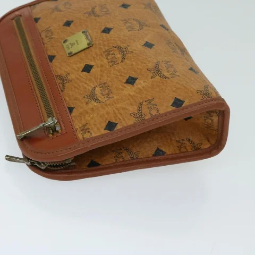 MCM Pre-owned Leather handbags Brown Dames