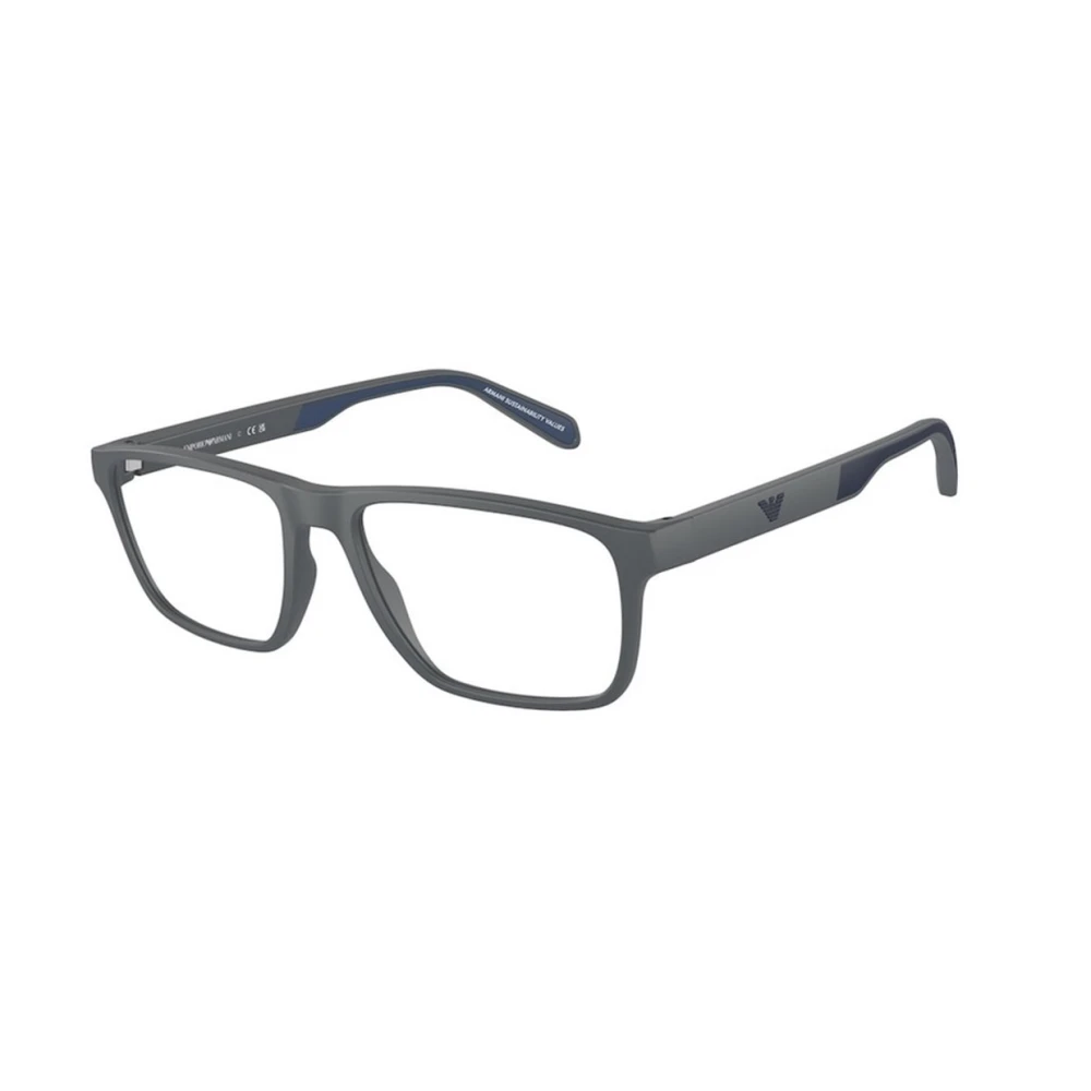 Emporio Armani Men's Gray Glasses, 56 Mm, Authentic Glasses With Top-Notch Service