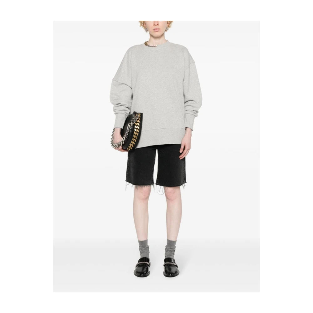 Stella Mccartney Grijze Trui met Ketting-Link Details Gray Dames
