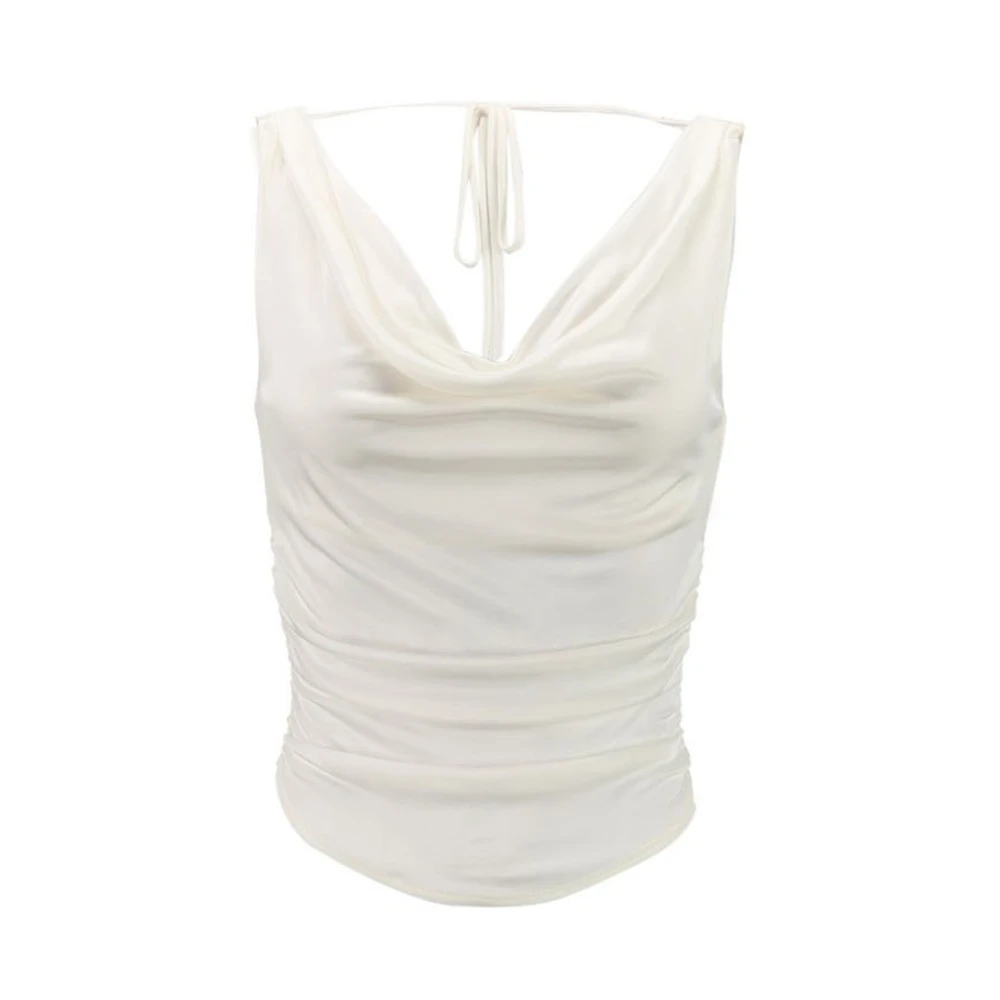 Aniye By Witte Viscose Top zonder Mouwen White Dames