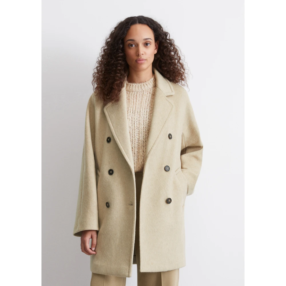 Marc O'Polo Caban jas relaxed Beige Dames