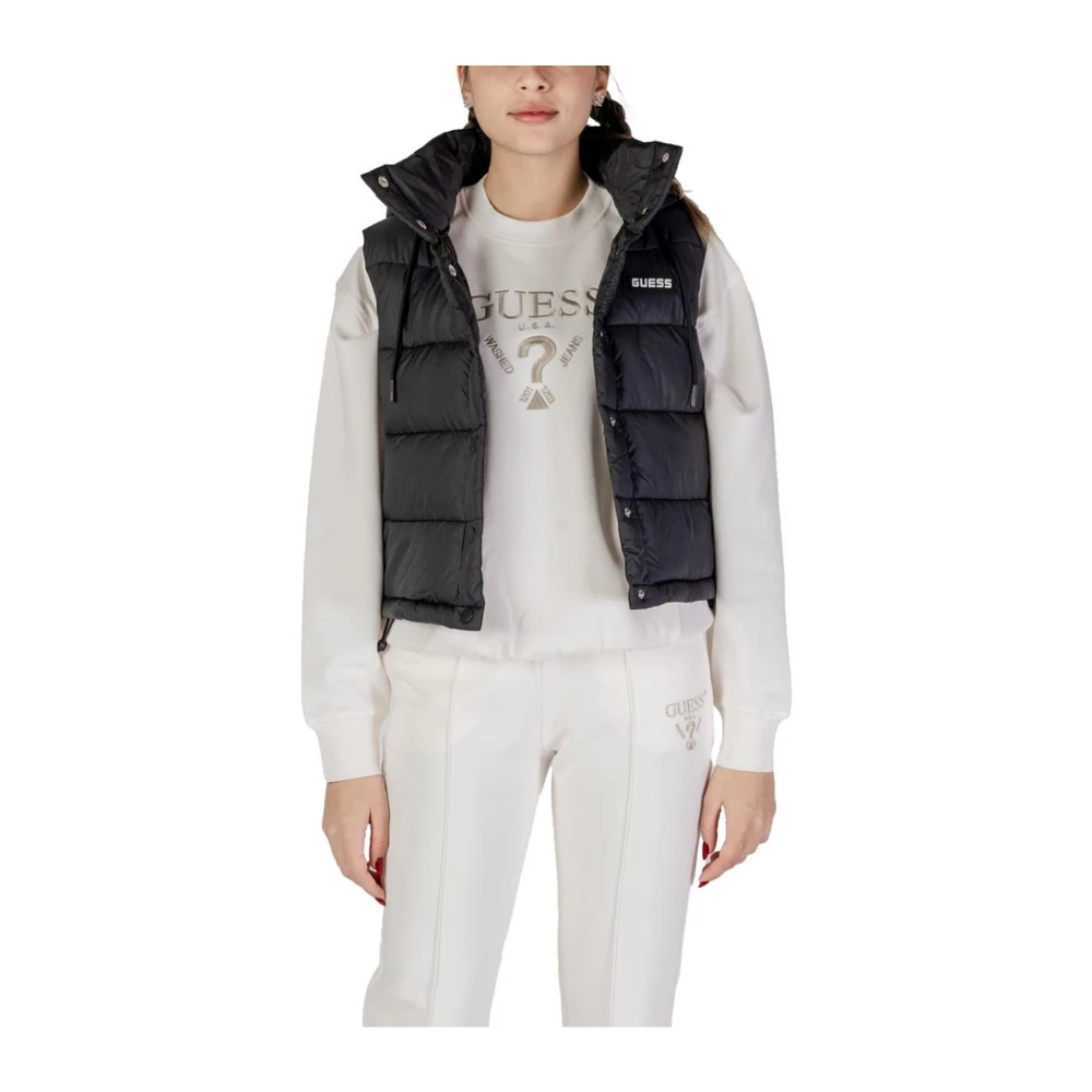 Guess Zwart Polyester Jas en Jas Black Dames