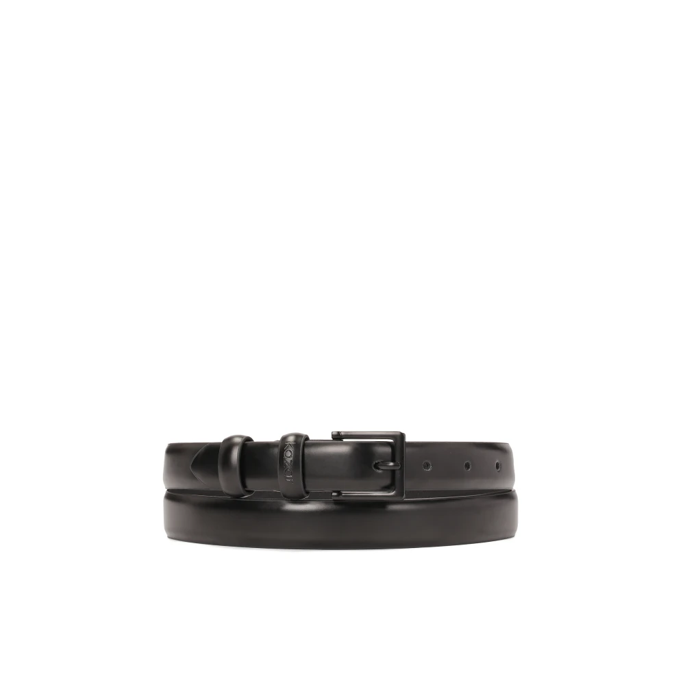 Kazar Zwart minimalistische leren riem Black Dames