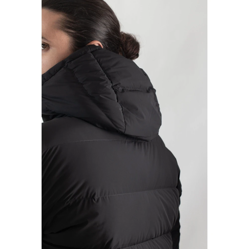 Afterlabel Matte Hooded Donsjack Black Heren