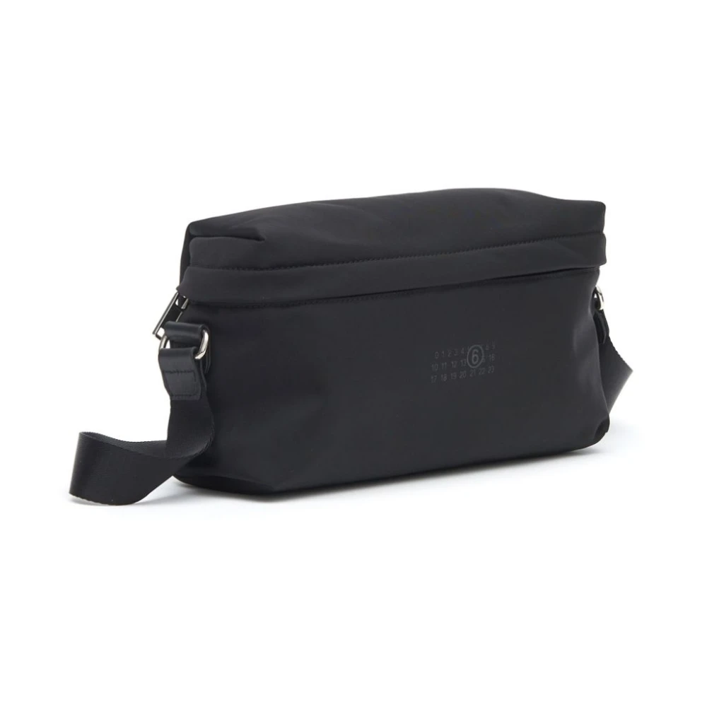 MM6 Maison Margiela Zwarte Handtas met Handtekening Nummers Motief Black Dames