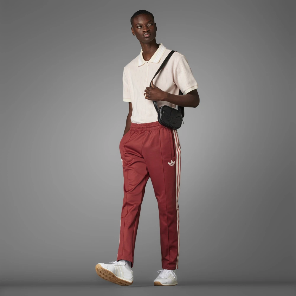 Adidas Bayern Beckenbauer Track Pant Red Heren