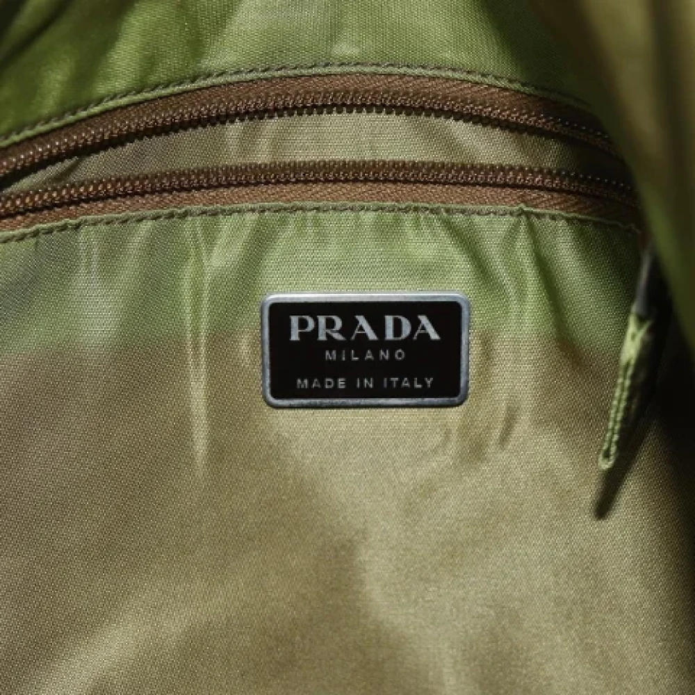 Prada Vintage Pre-owned Fabric totes Green Dames