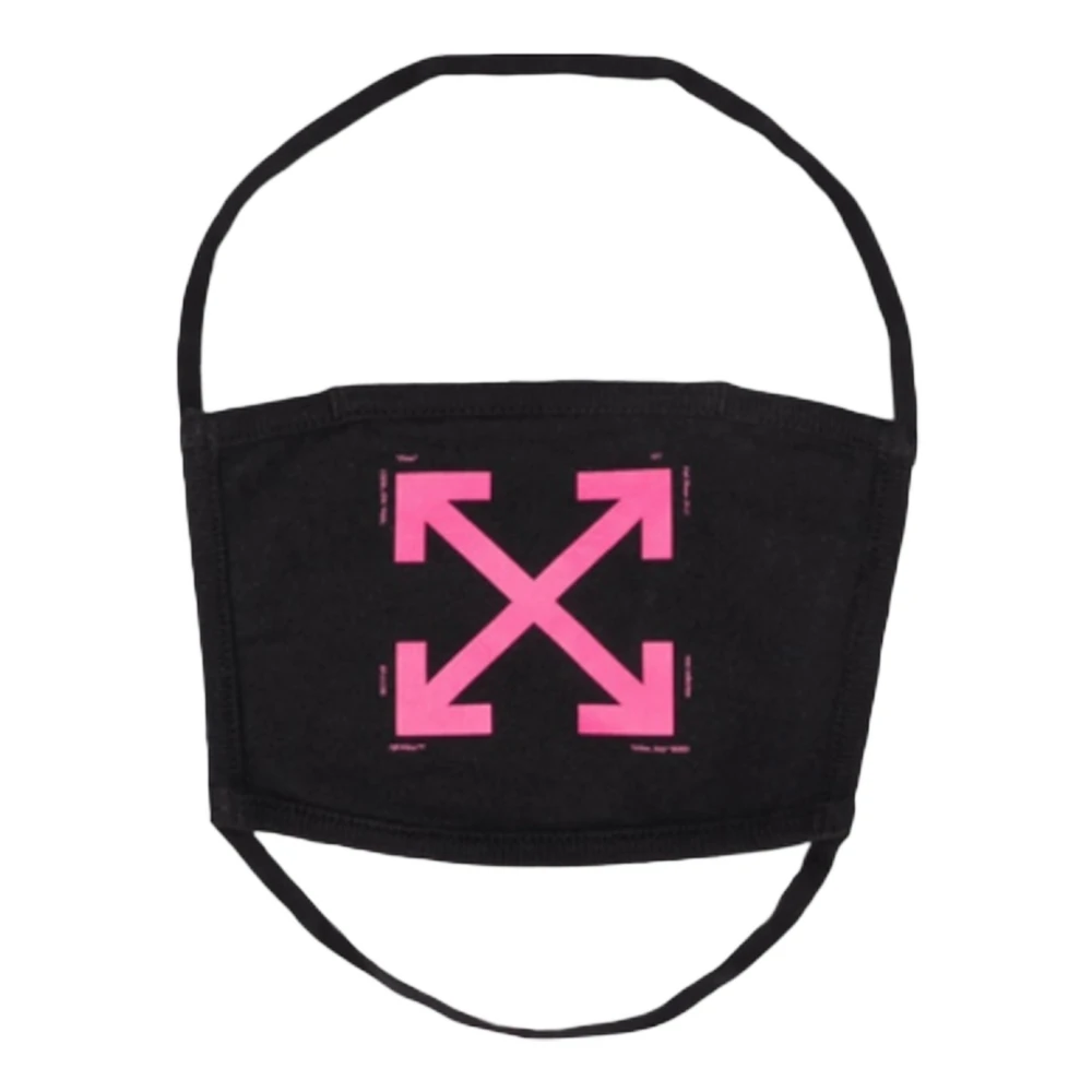 Off White Beperkte Oplage Zwart Fuchsia Gezichtsmasker Black Unisex