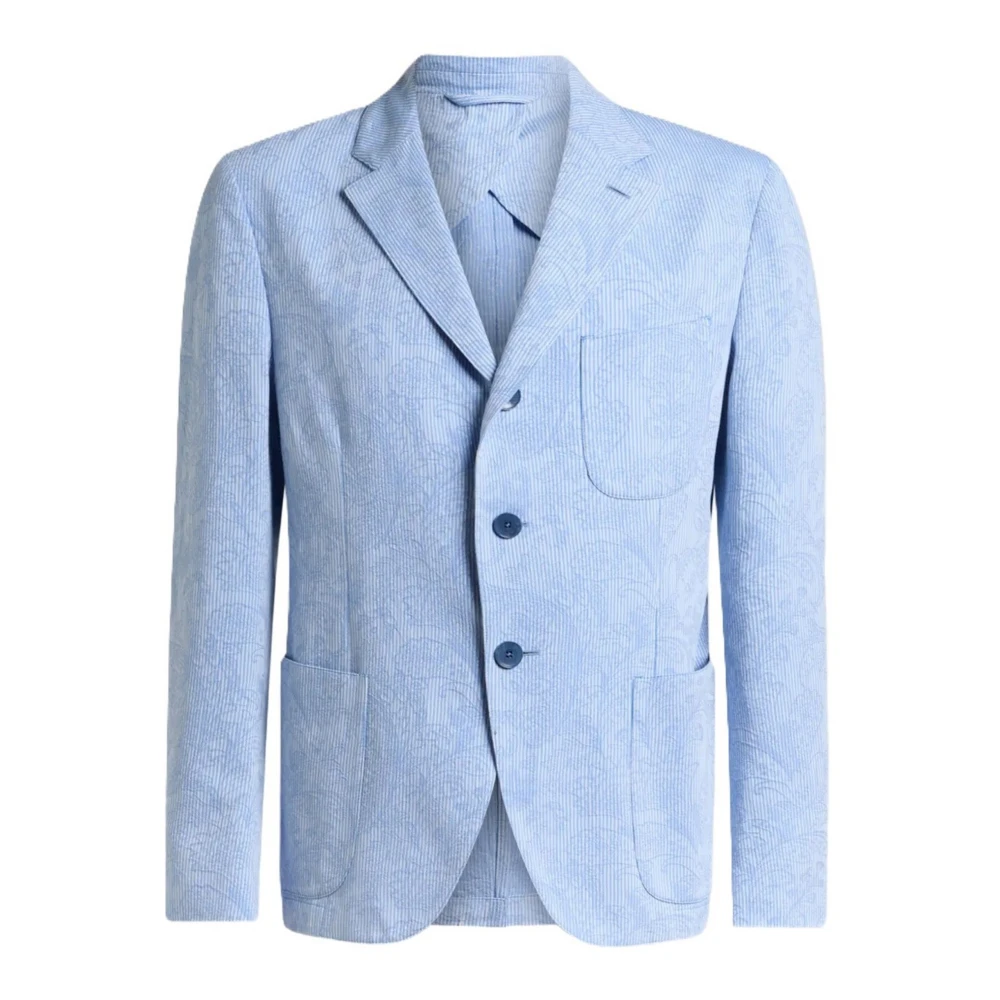 Etro Uomo Blu Giacche, M, New,